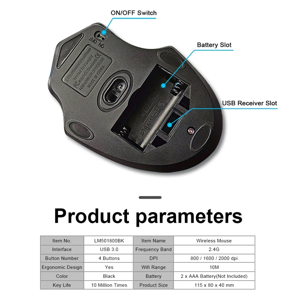 Ergonomic Optical Wireless Computer Mouse Ergonomic Optical Wireless Computer Mouse